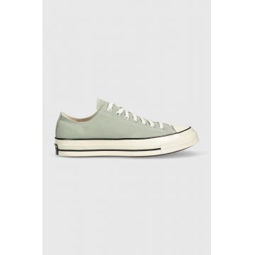 Converse teniși Chuck 70 OX culoarea verde, A02769C