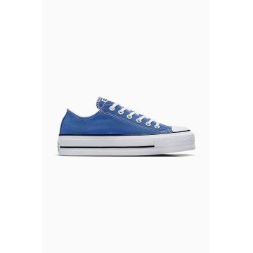 Converse tenisi Chuck Taylor All Star Lift femei, culoarea albastru marin, A08289C