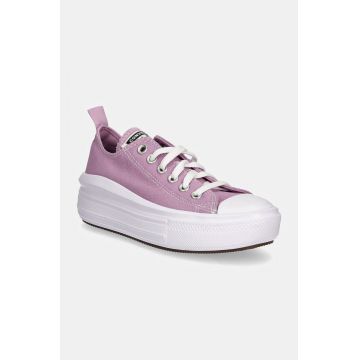 Converse tenisi CHUCK TAYLOR ALL STAR MOVE culoarea violet, A10390C