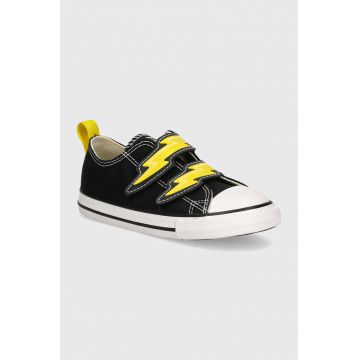 Converse tenisi copii CHUCK TAYLOR ALL STAR 2V culoarea negru, A08376C