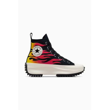 Converse tenisi Run Star Hike femei, culoarea negru, A08766C