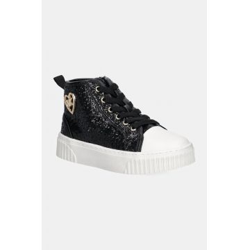 Michael Kors tenisi copii SKATE SPLIT 3 GLITTER culoarea negru, MK101080