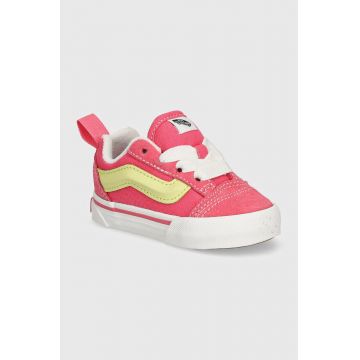 Vans tenisi copii Knu Skool Elastic Lace culoarea roz, VN000D0KDFE1