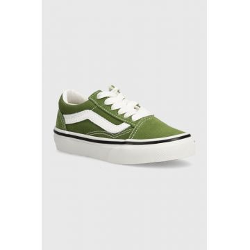 Vans tenisi copii Old Skool culoarea verde, VN000CYVCIB1