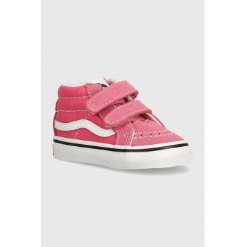 Vans tenisi copii SK8-Mid Reissue culoarea roz, VN000CQ0CHL1