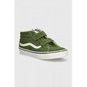 Vans tenisi copii SK8-Mid Reissue culoarea verde, VN000CYFCIB1