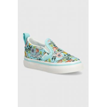 Vans tenisi copii TD Slip-On V culoarea turcoaz