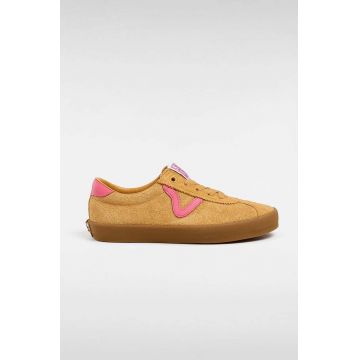 Vans tenisi din piele intoarsa Sport Low culoarea galben, VN000CQRYLW1