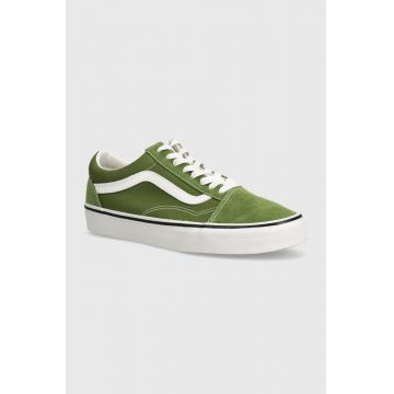 Vans tenisi Old Skool culoarea verde, VN000CT8CIB1