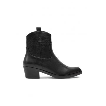 Mocasini dama - 304331 - Piele ecologica - Negru