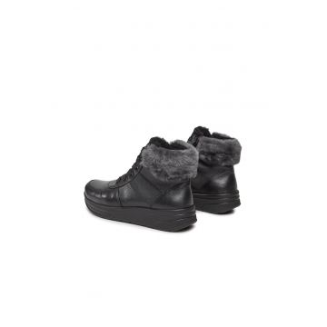 Pantofi sport dama - 303060978 - Negru - Piele intoarsa -