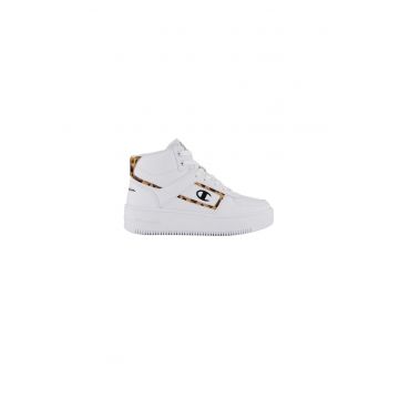 Pantofi sport dama - FOUL PLAY PLATFORM MID ANIMAL - Alb